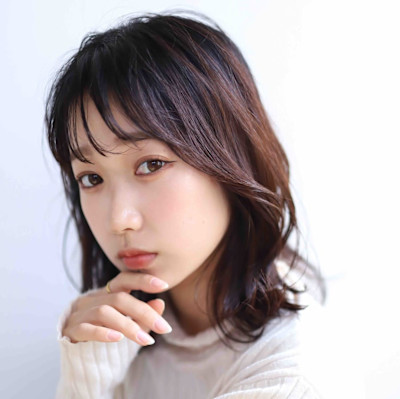 外ハネひし形顔周りレイヤー