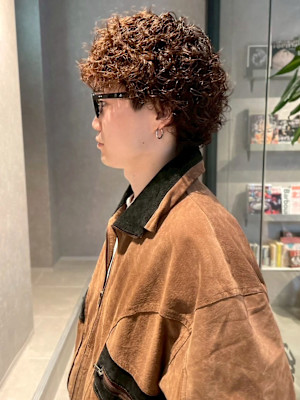 プードルパーマ 強めパーマ ツーブロック 束感 20代30代