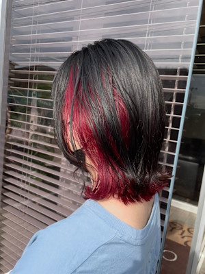 広めのインナーで可愛いレッドカラーに🎈