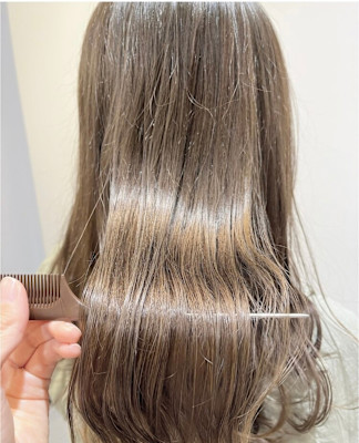 髪質改善カラー×ベージュカラー