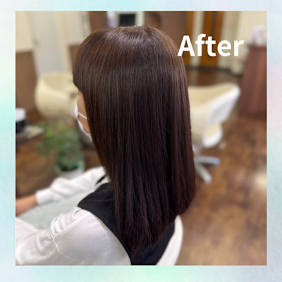髪質改善×カラー
