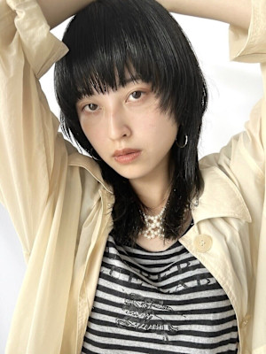 カット/マッシュレイヤー/レイヤー/ミディアム/前髪カット