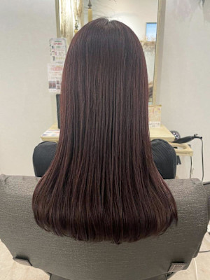 【ヘアジュレドゥ 安江】深みピンクバイオレット