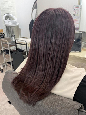 【ヘアジュレドゥ 安江】ピンクバイオレット