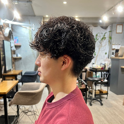 マッシュ/くせ毛風パーマ