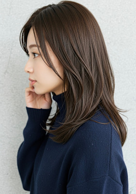 30代40代50代コテ巻きワンカールで仕上げる大人レイヤー