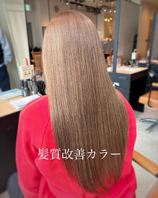 髪質改善カラー×ナチュラルベージュ♪