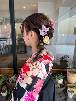 ボブレイヤー 顔周りレイヤー ダークブラウン イルミナカラー