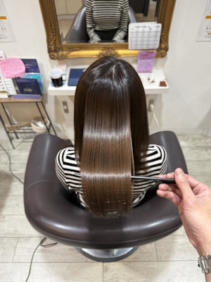 メテオトリートメントで柔らかさ艶髪に！