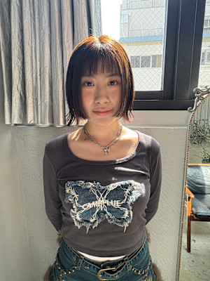 ステップボーンカットボブスタイル/イメチェン/美髪