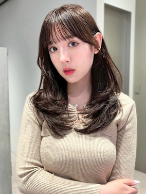 韓国ヘア/レイヤーカット/顔まわりカット/前髪/髪質改善