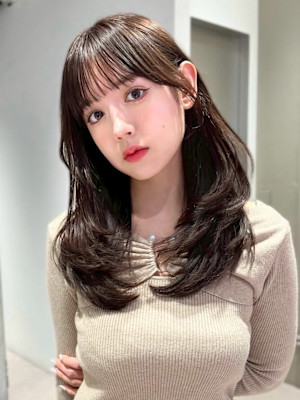 韓国ヘア/レイヤーカット/髪質改善/顔まわりカット/縮毛矯正