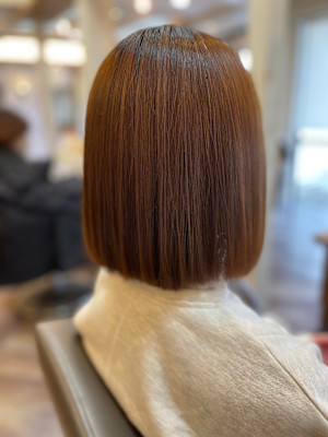 切りっぱなしボブ