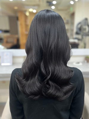 銀座店1番人気メニュー「コテ巻き風パーマ」