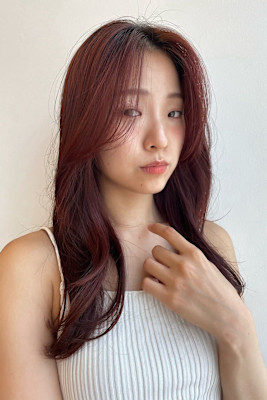 暖色カラー/レッドカラー/レイヤー/イメチェン/ブリーチなし