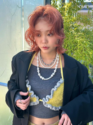 【hinari】オレンジカラー/春カラー/ハイトーンカラー