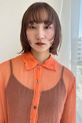 暖色/くびれ/ボブ/ブリーチなし/レイヤー/10代/20代/