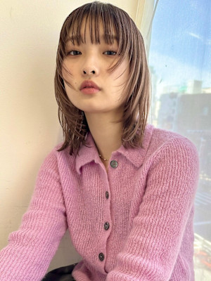 シャギーレイヤー/透明感カラー/ハッシュカット