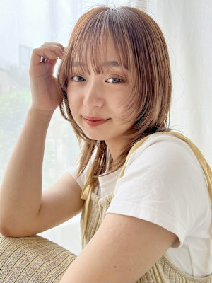 顔まわりレイヤー/シースルーバング/レイヤーカット／髪質改善