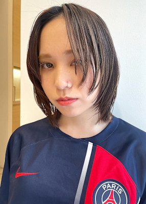 【オツ　渋谷】ミディアム/レイヤー/センター分け/垢抜け/