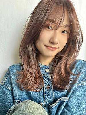 2wayバング/シースルーバング/顔まわりレイヤー/韓国風