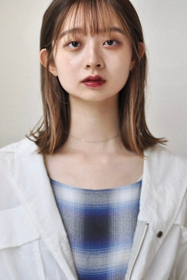 暖色カラー/パツっと/肩はね/10代/20代/30代/