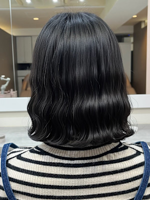 纐纈指名限定メニュー「波巻きパーマ」