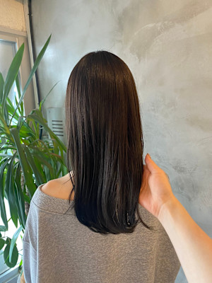 カラー/髪質改善/ラベンダーアッシュ/モテ髪/暗髪