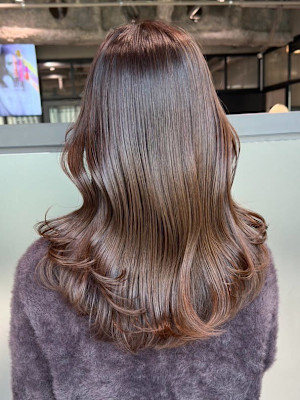 マロンベージュフェミニンロング_ba542541