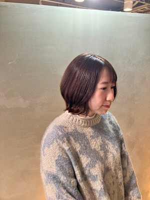 春カラー×レイヤーボブ