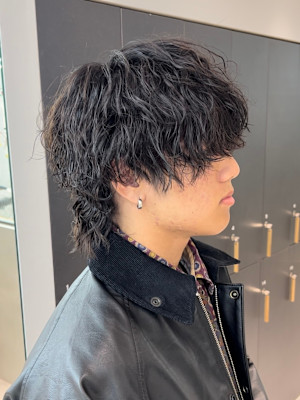 【爽太指名限定スタイル】マッシュウルフ/波巻きスパイラルパー