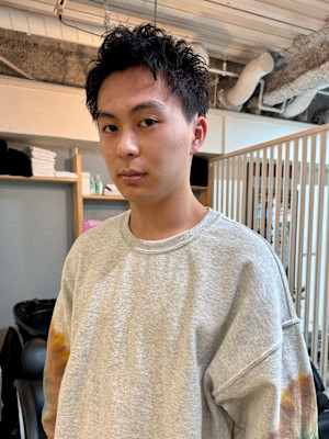 池袋スパイキーショートショートパーマ◎[池袋メンズ美容室］