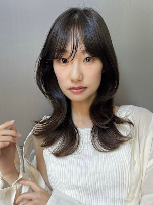 くびれ巻き/韓国/コテ巻き/艶髪/髪質改善/10代/20代/