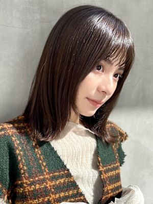 秋カラー/マロンブラウン/ブラウンカラー/ミディアムレイヤー