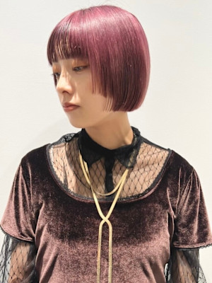 姫カット/切りっぱなし/ボブ/秋カラー/10代/20代/渋谷