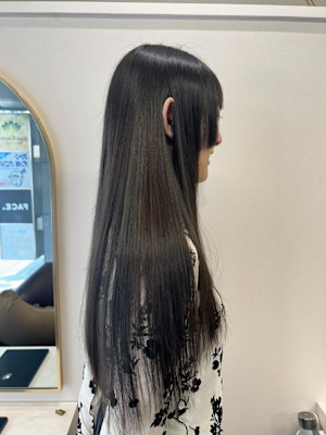 姫ロング×ブラックカラー