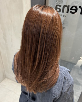 アプリコットオレンジ_ブリーチなし