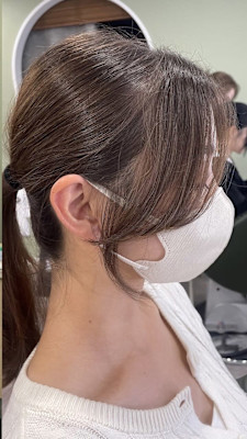 韓国顔周りカット+カラー