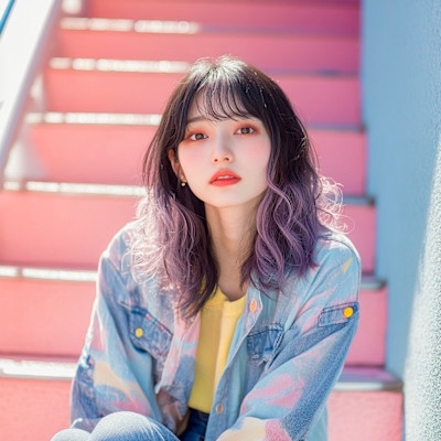 ブリーチカラー、ラヴェンダー