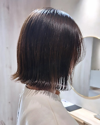 切りっぱなしボブ