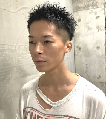 黒髪刈り上げベリーショート【池袋メンズカット/パーマ】　