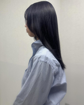 #寒色系色落ちが綺麗なネイビーブルー♪