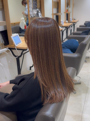 白髪ぼかしハイライトカラー30代40代50代ブルーグレージュ