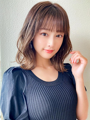 イメチェンウルフひし形シルエット外ハネボブ美髪ワンカール 