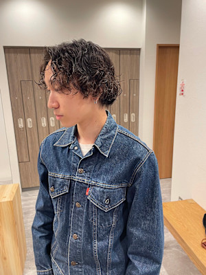 古着に合うパーマ