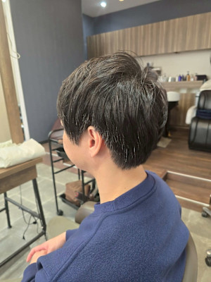 メンズカット/パーマ/グレイカラー/鎌取駅/韓国風/白髪染め