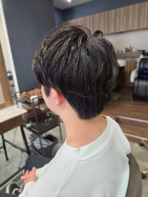 メンズカット/パーマ/グレイカラー/鎌取駅/韓国風/白髪染め