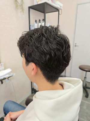 メンズカット/パーマ/グレイカラー/鎌取駅/韓国風/白髪染め