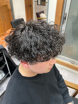 波巻きスパイラルパーマ