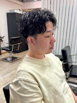 池袋センターパートパーマ◎[池袋メンズ美容室］